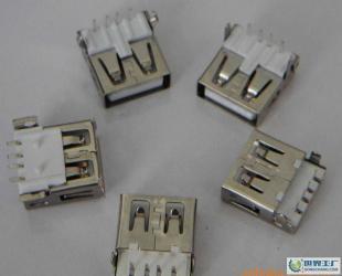 USBA母90度、90度沉板式、180度貼板式無卷邊系列_電子元器件